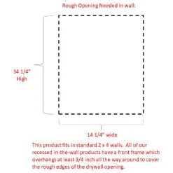 Timber Tree Cabinets Chadwick Recessed Unfinished Medicine Cabinet 35.5h X 15.5w X 3.5d -Laural Home Shop f531aac802dab8e9 3370 w800 h800 b1 p0