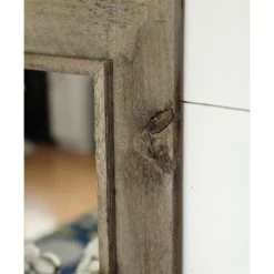 My Barnwood Frames Rustic Mirror, Western Rustic Style With Raised Inside Edge, 28"x34" -Laural Home Shop f5818dc00dcb10f7 8077 w800 h800 b0 p0