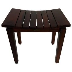 DecoTeak 20" Sojourn Contemporary Eastern Style Shower Bench, Without Shelf -Laural Home Shop f5c15ff60b86d484 8226 w800 h800 b1 p0