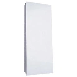 Ketcham Medicine Cabinets/Fred Silver & Company Euroline Medicine Cabinet, 13.5"x36", Polished Edge, Flush Mounted