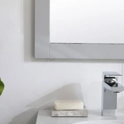 Elegant Furniture & Lighting 18" Contemporary Grey-Light Vanity Mirror -Laural Home Shop f621223502833531 7979 w800 h800 b0 p0