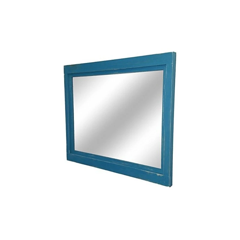 Renewed Decor And Storage Coral Blue Farmhouse Style Vanity Mirror, 42"x30" 4 Renewed Decor And Storage Coral Blue Farmhouse Style Vanity Mirror, 42"x30" - Image 2