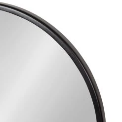Uniek Maxfield Round Tabletop Mirror, Black, 18x22 -Laural Home Shop f6d17d1e00b6380d 4983 w800 h800 b0 p0
