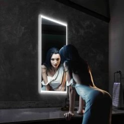 Blossom Kitchen & Bath Supply Fogless, Dimmable, Color Temperature Adjustable LED Mirror, 21x36 -Laural Home Shop f7119a6d012d5762 9637 w800 h800 b0 p0