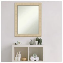 Amanti Art Classic Honey Silver Non-Beveled Bathroom Wall Mirror - 22 X 28 In. 18 Amanti Art Classic Honey Silver Non-Beveled Bathroom Wall Mirror - 22 X 28 In. -Laural Home Shop f78193c002bddca8 6169 w800 h800 b1 p0