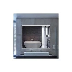 GETLEDEL Ledel LED Lighted Bathroom Mirror Wall Mount Backlit Vanity Mirror, 40"x32" -Laural Home Shop f791c57303f8528c 8858 w800 h800 b0 p0