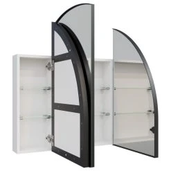 Glass Warehouse Medicine Cabinets, Black -Laural Home Shop f7f108b2039bb504 6051 w800 h800 b1 p0