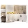 Fab Glass And Mirror Rectangle Frameless Wall Mirror For Bathroom, Gym, Yoga, Dance/Saloon, 30"x40"