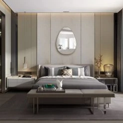 Mirrorize Canada 24"x36" Frameless Teardrop Wall Mirror -Laural Home Shop f831d80903d57a25 3200 w800 h800 b0 p0