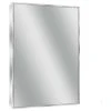 Head West, Inc. Head West Glossy Chrome Framed Accent Mirror - 24x30 -Laural Home Shop f89172d909aed654 1682 w800 h800 b1 p0