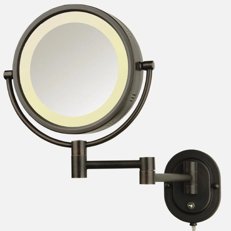 SEE ALL INDUSTRIES Modern Wall Mounted Bronze Make-Up Mirror 4 SEE ALL INDUSTRIES Modern Wall Mounted Bronze Make-Up Mirror - Image 2