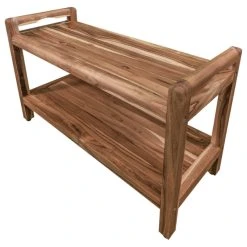 EcoDecors EarthyTeak Classic Shower Bench, Shelf And LiftAide Arms, 35" -Laural Home Shop f8d1828e0fdd0bbb 2268 w800 h800 b1 p0
