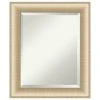 Amanti Art Elegant Brushed Honey Beveled Bathroom Wall Mirror - 20.75 X 24.75 In. 2 Amanti Art Elegant Brushed Honey Beveled Bathroom Wall Mirror - 20.75 X 24.75 In. -Laural Home Shop f921d7880d1d1b06 5252 w800 h800 b1 p0