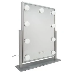 Impressions Vanity Company Hollywood Touch Duo-Tone LED Makeup Mirror With Touch Sensor Switch, Silver