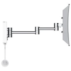 Wellfor Group LLC Wall Mount LED Two-Sided Magnifying Bathroom Makeup Mirror 3X Magification -Laural Home Shop fa31d23403918676 6648 w800 h800 b1 p0