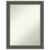 Amanti Art Brushed Pewter Non-Beveled Bathroom Wall Mirror - 21.5 X 27.5 In. 1 Amanti Art Brushed Pewter Non-Beveled Bathroom Wall Mirror - 21.5 X 27.5 In. -Laural Home Shop fa91d7d902bdde24 9622 w800 h800 b1 p0
