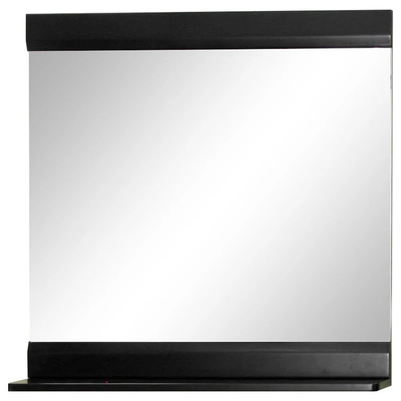 Bellaterra Home Solid Wood Frame Mirror, Black 3 Bellaterra Home Solid Wood Frame Mirror, Black
