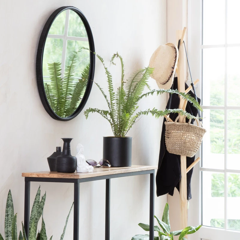 Madeleine Home Inc. Wessex Modern Mirror With Designer Frame, Black, 27" 11 Madeleine Home Inc. Wessex Modern Mirror With Designer Frame, Black, 27" - Image 9