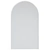 Glass Warehouse 22" W X 38" H Arch Shape Stainless Steel Framed Mirror, Black, Black -Laural Home Shop fb2130580047cd7c 6178 w800 h800 b1 p0