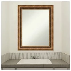 Amanti Art Manhattan Bronze Non-Beveled Wood Bathroom Wall Mirror - 23.5 X 29.5 In. 17 Amanti Art Manhattan Bronze Non-Beveled Wood Bathroom Wall Mirror - 23.5 X 29.5 In. -Laural Home Shop fb3137f402bdddfb 6138 w800 h800 b1 p0