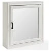 Pemberly Row Mirror Medicine Cabinet In Vintage White -Laural Home Shop fb316ffe0f614bae 0650 w800 h800 b1 p0