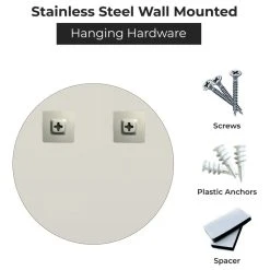 Fab Glass And Mirror Round Beveled Polished Frameless Wall Mirror With Hooks, 24" 21 Fab Glass And Mirror Round Beveled Polished Frameless Wall Mirror With Hooks, 24" -Laural Home Shop fb414c8d035a546e 0157 w800 h800 b1 p0