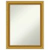 Amanti Art Townhouse Gold Wood Framed Non-Beveled Bathroom Wall Mirror 21.5 X 27.5 In