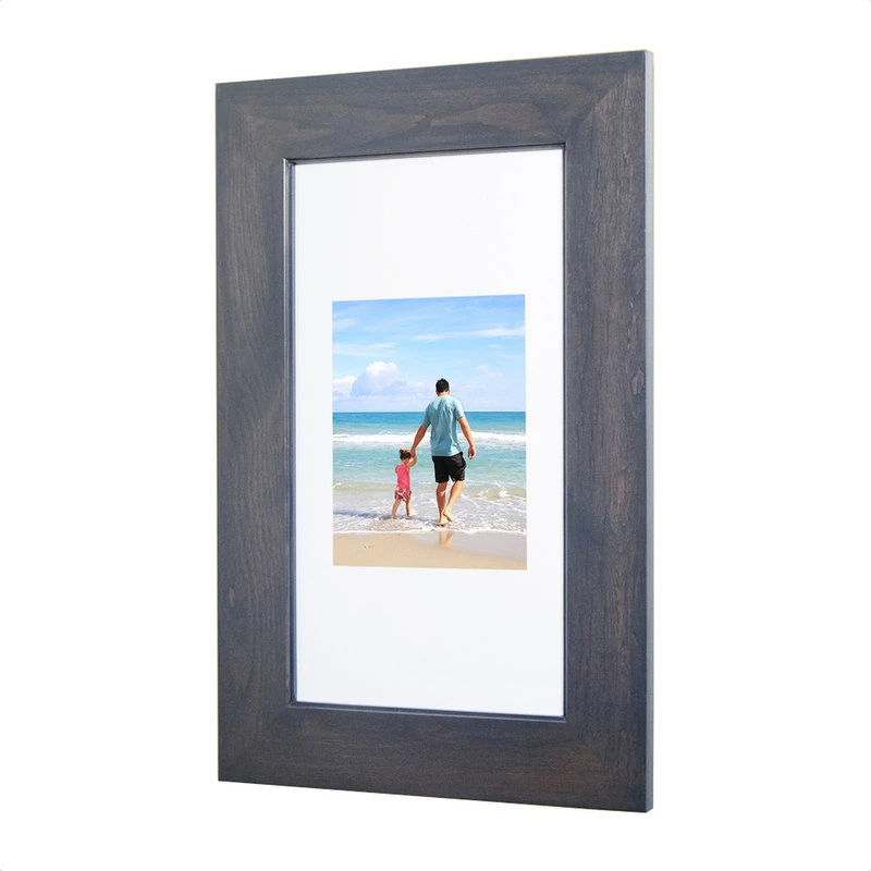 Fox Hollow Furnishings Concealed Picture Frame Medicine Cabinet, Gray, 14"x24" 4 Fox Hollow Furnishings Concealed Picture Frame Medicine Cabinet, Gray, 14"x24" - Image 2