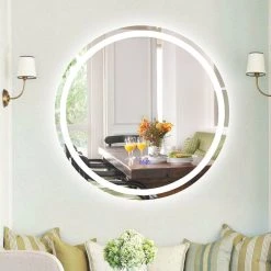 CHLOE Lighting, Inc. CHLOE Lighting LUMINOSITY Round TouchScreen LED Mirror 31 CHLOE Lighting, Inc. CHLOE Lighting LUMINOSITY Round TouchScreen LED Mirror -Laural Home Shop fca1413a0fdd41d5 5628 w800 h800 b0 p0