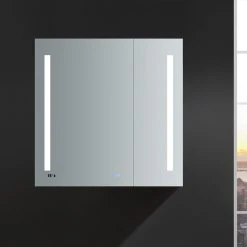Fresca Tiempo Bathroom Medicine Cabinet With LED Lighting, 36"x36" -Laural Home Shop fd41a6790af07cb2 1165 w800 h800 b0 p0