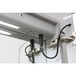 AQUADOM Signature Royale LED Medicine Cabinet Defogger Left Hinge 24"x30"x5" -Laural Home Shop fd7118be00fd5f45 9950 w800 h800 b0 p0