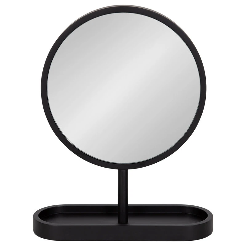 Uniek Travis Framed Tabletop Mirror, Black, 17"x21" 4 Uniek Travis Framed Tabletop Mirror, Black, 17"x21" - Image 2