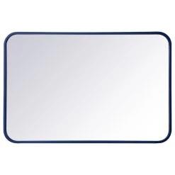 Elegant Furniture & Lighting Elegant Decor MR802030BL Soft Corner Metal Rectangular Mirror, 20"x30", Blue 17 Elegant Furniture & Lighting Elegant Decor MR802030BL Soft Corner Metal Rectangular Mirror, 20"x30", Blue -Laural Home Shop fd81357f01a56647 7093 w800 h800 b1 p0