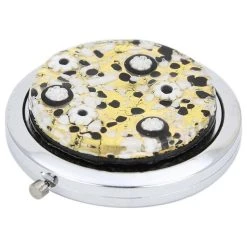 GlassOfVenice Murano Glass Millefiori Folding Compact Mirror - Black Gold -Laural Home Shop fde131170751c91f 4689 w800 h800 b1 p0