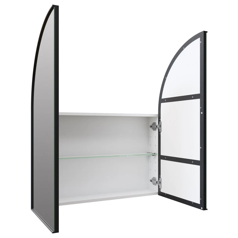 Glass Warehouse Medicine Cabinets, Black 4 Glass Warehouse Medicine Cabinets, Black - Image 2