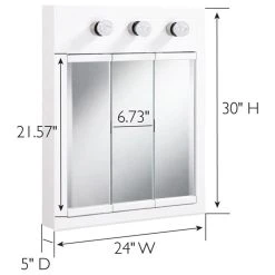 Design House Concord 24-Inch Wood Medicine Cabinet In White Gloss 10 Design House Concord 24-Inch Wood Medicine Cabinet In White Gloss -Laural Home Shop fe11260503d8b997 2481 w800 h800 b1 p0