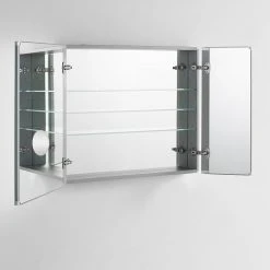 AQUADOM Royale Bathroom Medicine Cabinet 3X Magnifying Mirror 36"x30"x5" -Laural Home Shop fe51b0da01e426a6 9335 w800 h800 b0 p0