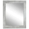 BrandtWorks Weathered Barnwood Finish Wall Mirror - 23" X 33"