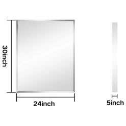 Modland Aurora Recessed Or Surface Mount Frameless Medicine Cabinet,24x30Inch 19 Modland Aurora Recessed Or Surface Mount Frameless Medicine Cabinet,24x30Inch -Laural Home Shop ff512c4d03282c77 3817 w800 h800 b1 p0