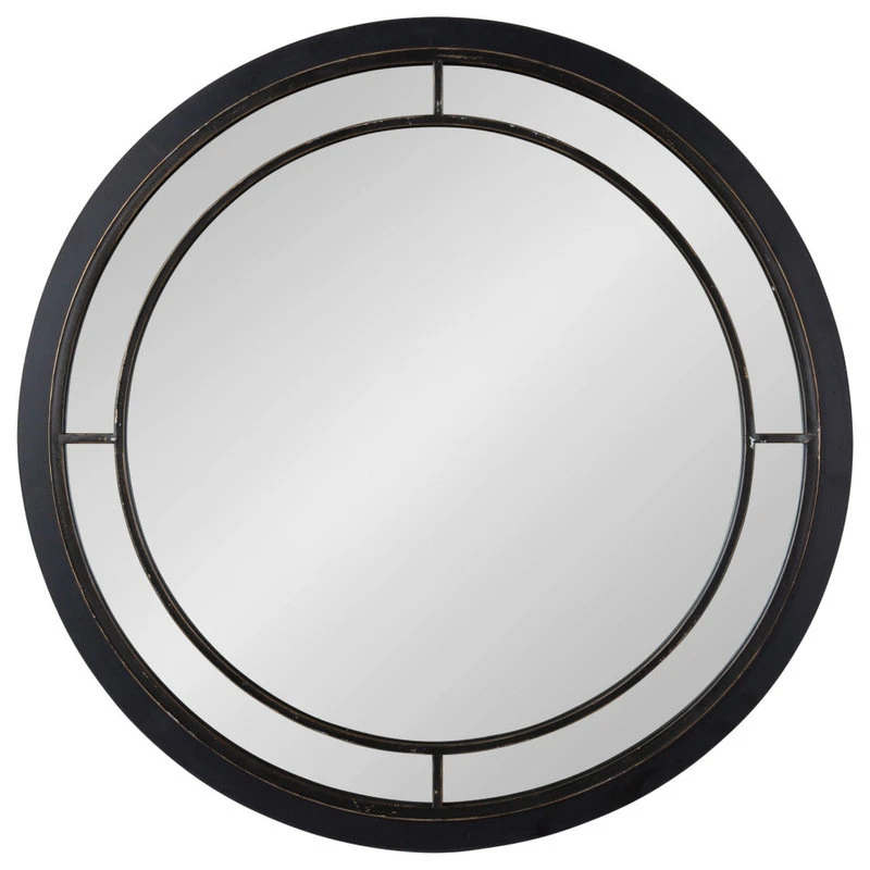 Uniek Audubon Round Framed Wall Mirror, Black, 28 Diameter 4 Uniek Audubon Round Framed Wall Mirror, Black, 28 Diameter - Image 2