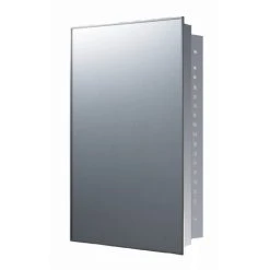 Ketcham Medicine Cabinets/Fred Silver & Company Stainless Steel Series Medicine Cabinet, 18"x24", Recessed Mounted