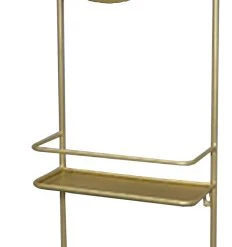 VIP Home And Garden Metal Mirror With Shelves