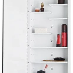 Rangaire Focus 16" X 36" Recess Mount Steel Frame Medicine Cabinet With 8 Adj Shelves