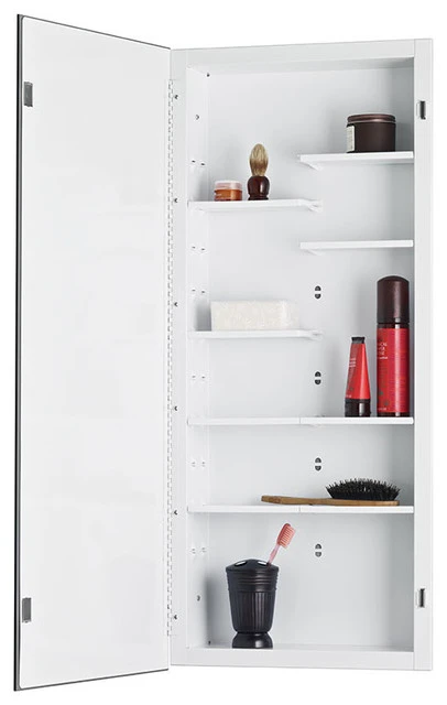 Rangaire Focus 16" X 36" Recess Mount Steel Frame Medicine Cabinet With 8 Adj Shelves 3 Rangaire Focus 16" X 36" Recess Mount Steel Frame Medicine Cabinet With 8 Adj Shelves