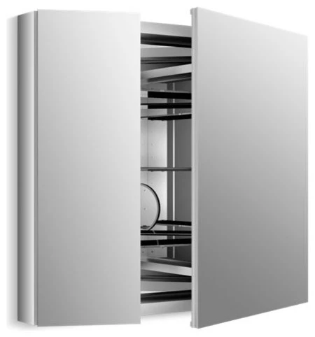 Kohler Verdera Medicine Cabinet W/ Adj. Flip-Out Flat Mirror, 34" W X 30" H 3 Kohler Verdera Medicine Cabinet W/ Adj. Flip-Out Flat Mirror, 34" W X 30" H