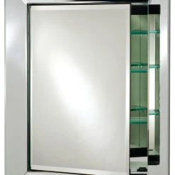 Afina Corporation Radiance Contemporary Single Door Medicine Cabinet, 18"x31"