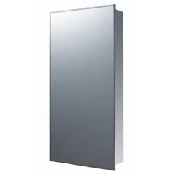 Ketcham Medicine Cabinets/Fred Silver & Company Stainless Steel Series Medicine Cabinet, 16"x26", Surface Mounted