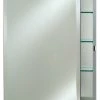 Afina Corporation Double Arch Frameless Bevel Medicine Cabinet 24"x38" Outside Dimension, 16"x22