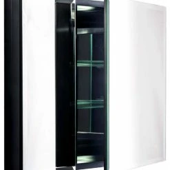 Miseno MBC2630 Dual Mount 26" X 30" Beveled Double Door Medicine - Black