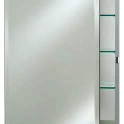 Afina Corporation Double Arch Frameless Bevel Medicine Cabinet 24"x38" Outside Dimension, 20"x30